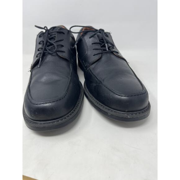 208985 MENS SHOE SIZE 10.5 M BLACK WATERPROOF LEATHER LACE UP JOHNSTON & MUPRHY - Picture 2 of 10